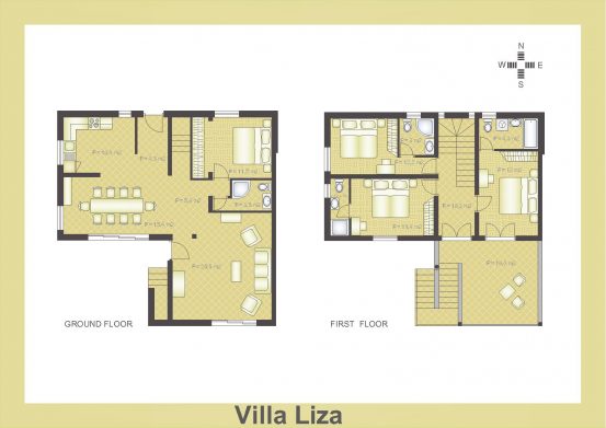 Layout of Villa Liza