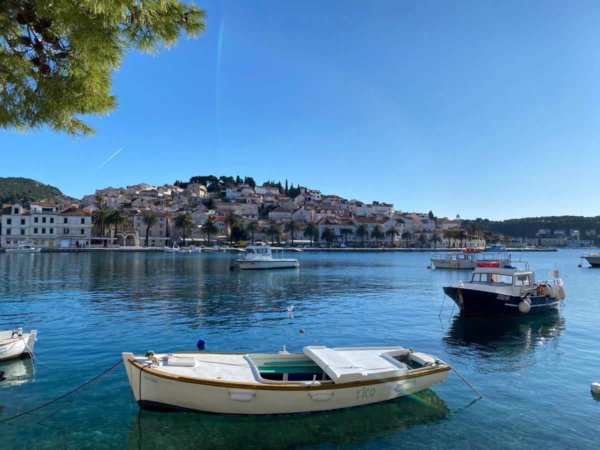 View from the walkway in Hvar centar